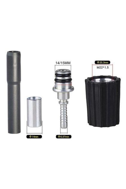 14 15mm Universal High Pressure Washer Hose Insert Fittings D14 D15mm Ring Nut M22 Car Wash Cleaning