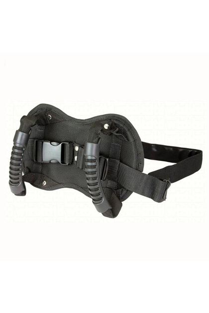 black Motorcycle Scooters Safety Belt Back Seat Passenger Grip Grab Handle Non-Slip Strap Universal