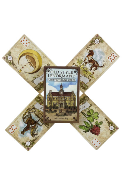 TS160 Old Style Lenormand Fortune-Telling Cards A 38 English Fate Divination Deck Borad Games