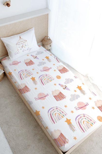 Single Elastic Sheet Set - Iconic Series - Vintage Space