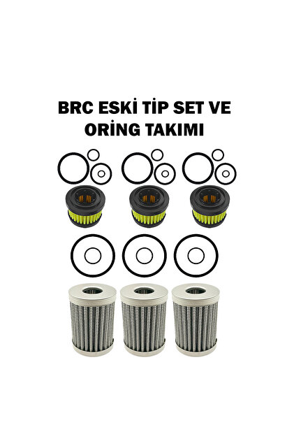 Filtre Takımı Üçlü Set Eski Tip Contaları Ile Birlikte