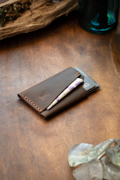 Minimal X Urban Card Holder - Real Leather Handmade - Minimal, Stylish, Practical