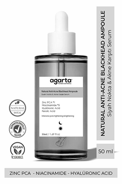Natural Anti-Acne Blachead Ampoule Siyah Nokta & Akne Karşıtı Serum 50 ML