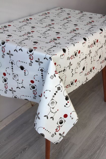 Fiber Wipeable Pvc Oilcloth Tablecloth 211-A Mrlround Tablecloth