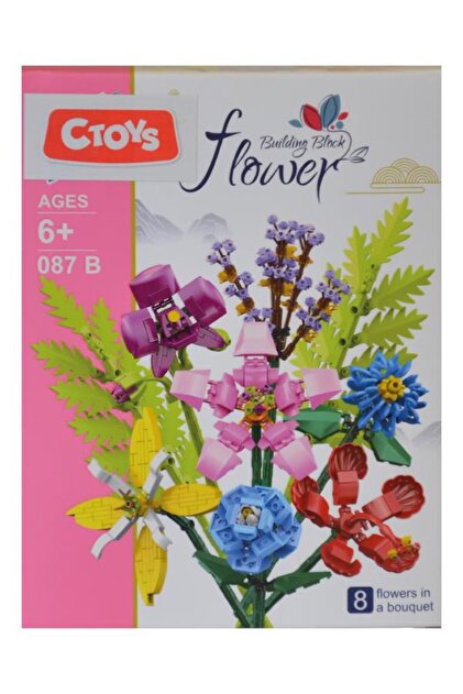 Genel Markalar Oyuncak Mini Blok Flower 087B (Karışık Model 1 Adet