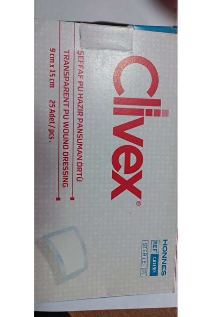 CLİVEX Clivex 9 x 15 cm Seffaf Pu Hazir Pansuman Òrtüsü 25 adet