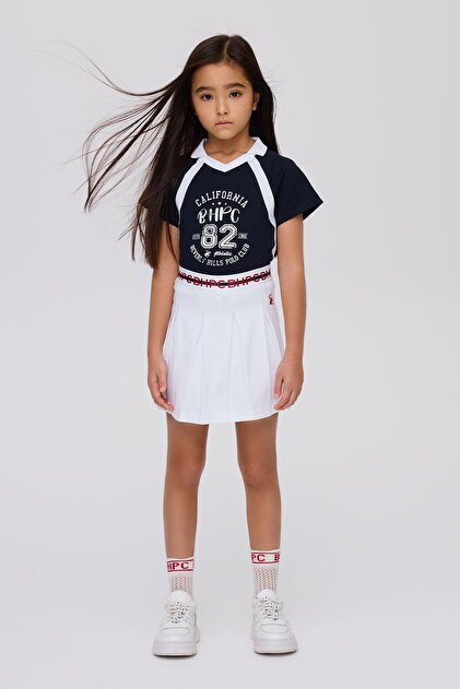 BG Store Kız Çocuk Beyaz Etek