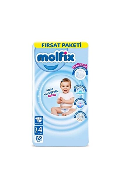 Molfix MOLFİX FIRSAT NO:4 MAXİ 62 LI ÇOCUK BEZİ - Fiyatı, Yorumları