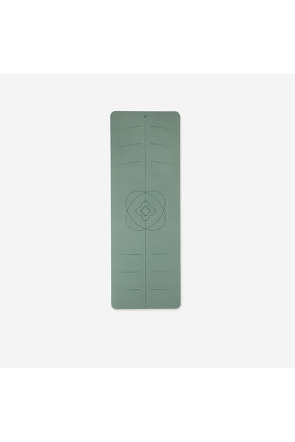 Yoga Matı - 185 cm × 65 cm × 4 mm - Ultra Kaydırmaz - Koyu Yeşil - Grip+