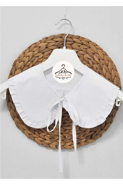 Berlin Collar Ruffled Mobile Collar Cotton White Shirt Collar (Adult)