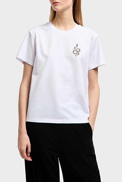 100% Cotton Regular Fit Crew Neck t Shirt t Shirt Ew 001169 Af10003 U0001