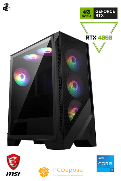 MSI En İyi Fiyat/Performans Oyuncu Bilgisayarı - RTX 4060, i5