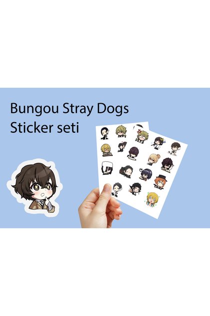 Bungou Stray Dogs  25 Adet 3,5cm Sticker Seti- Anime Sticker