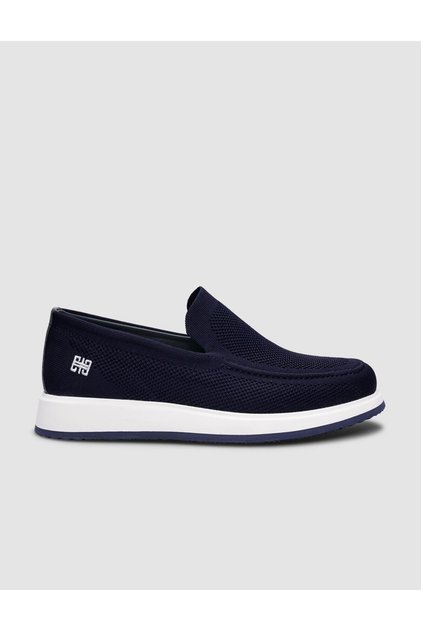 Knitwear Navy Blue Men's Casual Shoes
