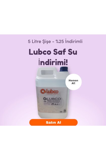 Saf Su Ütü-Akü-Radyatör Suyu Bidon 5 Litre