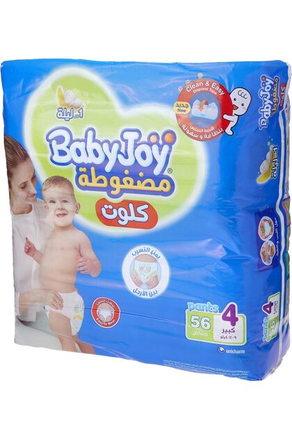 Culotte, Size 4, Large, 10-18 Kg, Mega Pack, 56 Diaper Pants
