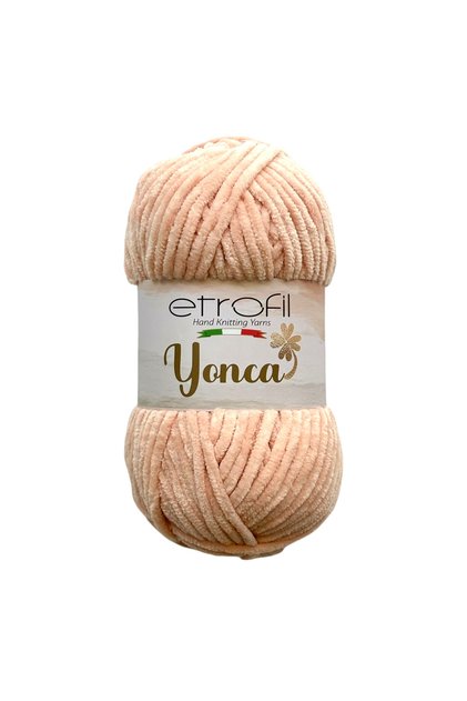 Yonca Baby Kadife Örgü İpi Toz Pembe %100 Polyester 100g 120m (70318)