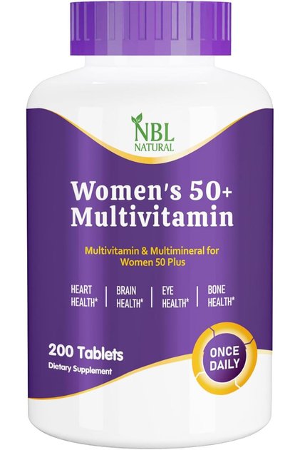 Women Multivitamin for Women 50 Plus, Multivitamin Multimineral Supplement, 200 Tablets