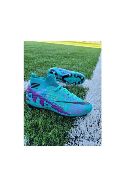 Laliga 565 Turquoise-Purple Men's Football Shoes