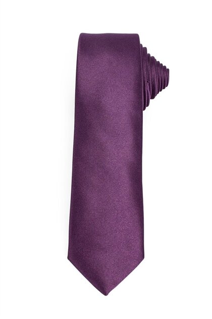 Plain Slim Men's Tie