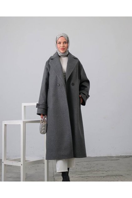 oversize kaşe kaban