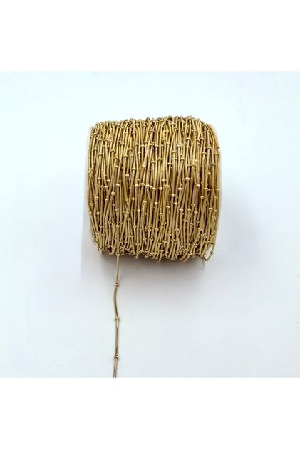 0.9 mm Steel Ball Snake Chain Gold 1 Meter