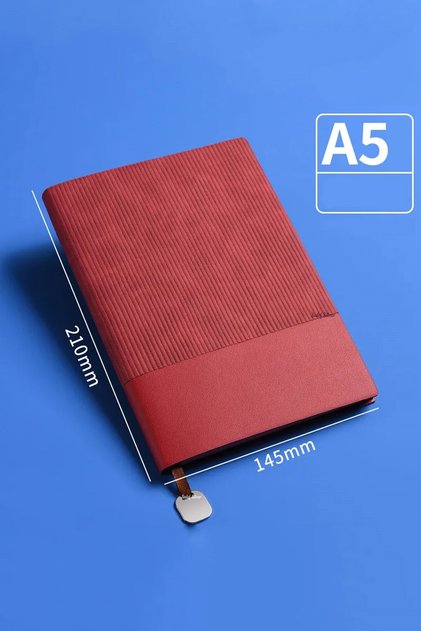 Soft Cover Stylish A5 Office Business Note Student Notebook Souvenirs Faux Leather Lined Agenda Notebook