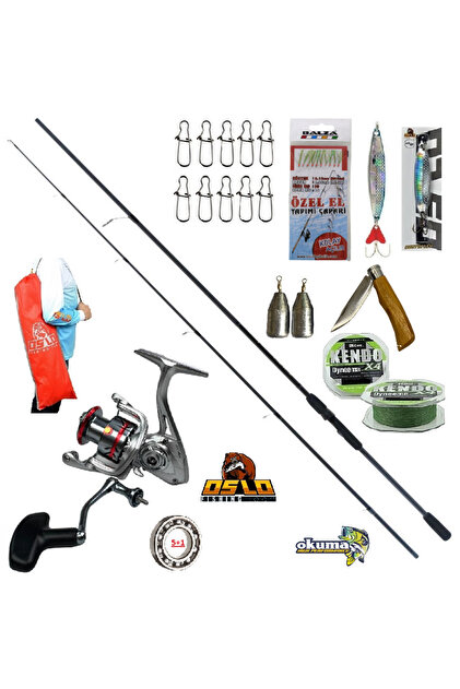 Okuma Wave Power 244cm 15-40gr Oslo Prime 4000 Spin Olta Takımı