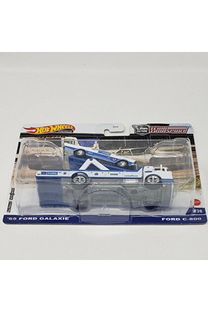 HOT WHEELS 2022 Yeni Team Transport 65 Ford Galaxie - Ford C-800