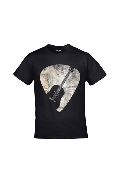 Unisex Black Guitar Printed Picks