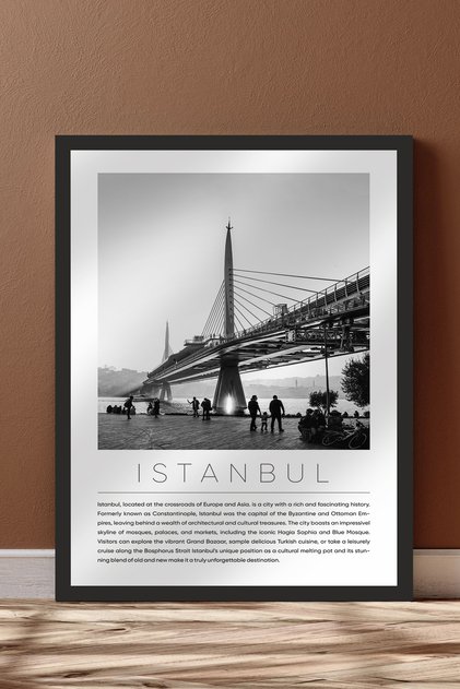Dünya Şehirleri Koleksiyonu Çerçeve Görünümlü Mdf Tablo