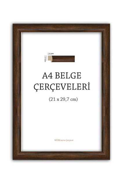 A4 ÇERÇEVE - CAM YOK PVC VAR - Diploma Çerçevesi - Belge Ruhsat Serfitika Çerçevesi - 21x30 Çerçeve