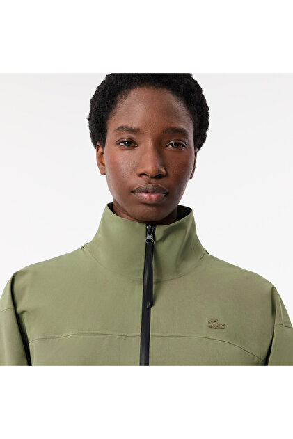 Lacoste Kadın Oversize Fit Kapüşonlu Haki Trençkot - Fiyatı, Yorumları