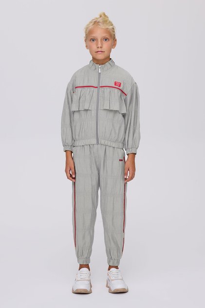 Bg Store Kız Çocuk Gri Melanj Eşofman Üstü