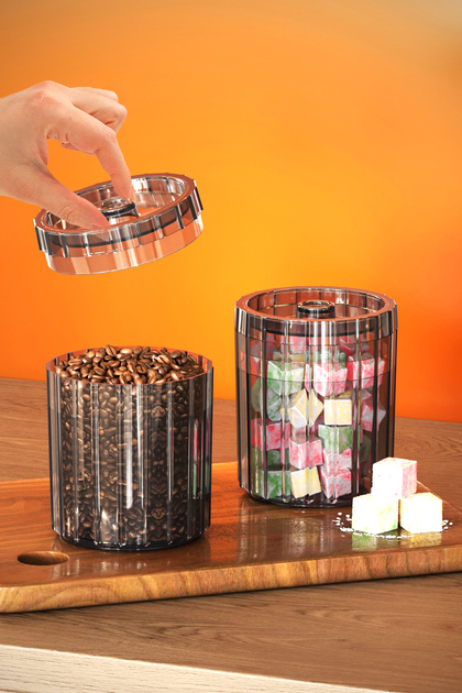 2 Adet Kapaklı Büyük Boy Çay Kahve Yanı Çerezlik Lokumluk Kurabiyelik Sunumluk 700ml