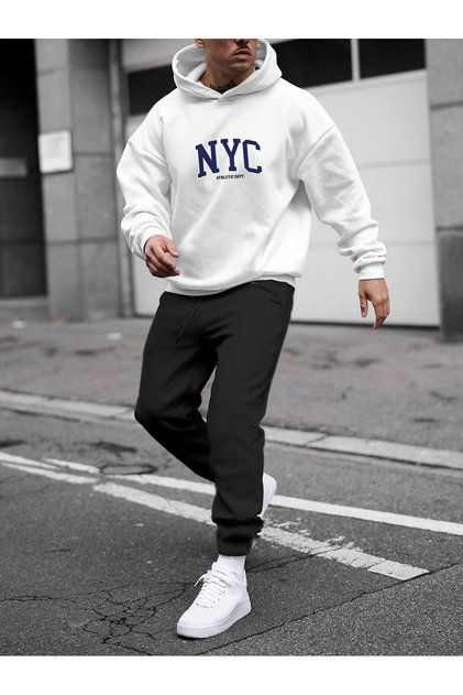 Men's Zippered Tracksuit Set