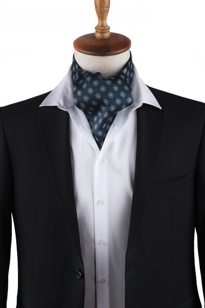 Green Polka Dot Pattern Men's Scarf K420