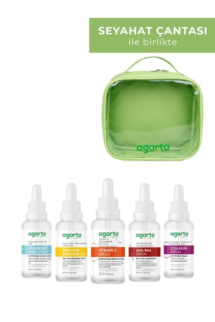 Serum Bakım Güzellik Kiti + Seyahat Çantası Hediyeli