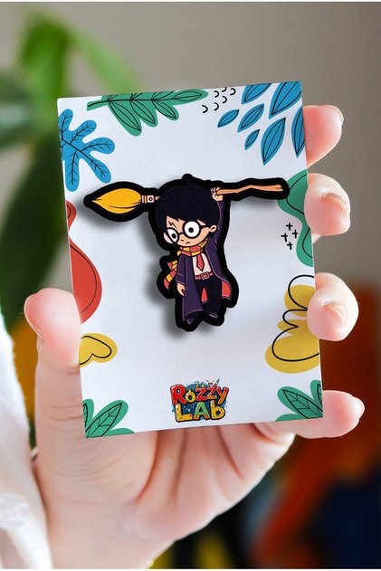 Harry Potter Black Pin - Rozet - Ahşap - Broş - Yaka Çanta Aksesuar