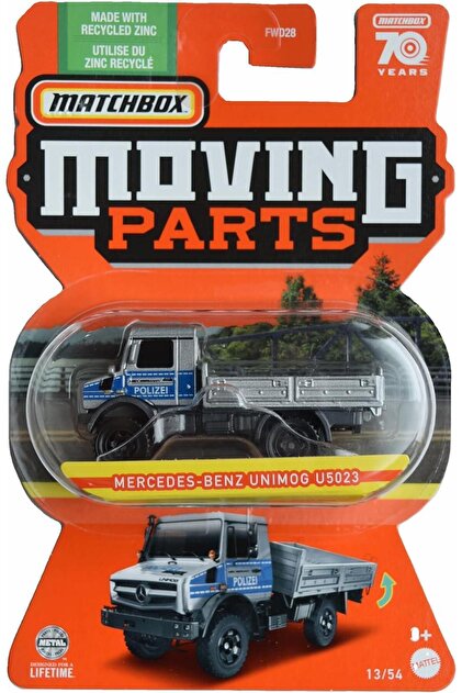 Matchbox Moving Parts Arabalar - Mercedes Benz Unimog U5023 Fwd28