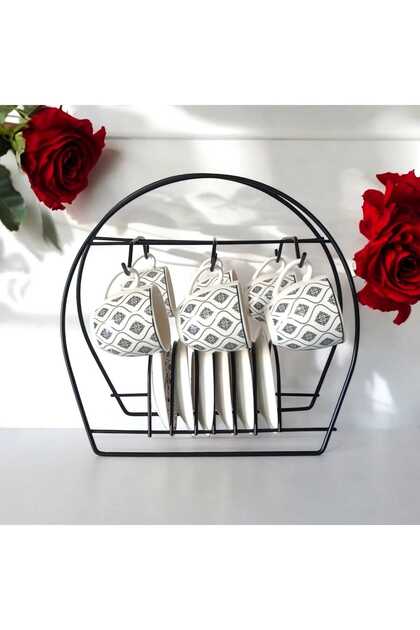 Ece Aksesuar Metal Coffee Cup Organizer Hanger Bracket Cup Hanger Stand