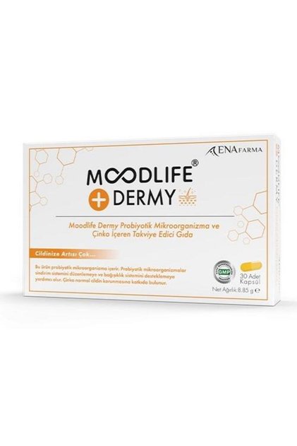 Moodlife Dermy Cilt için Probiyotik Destek 30 Kapsül