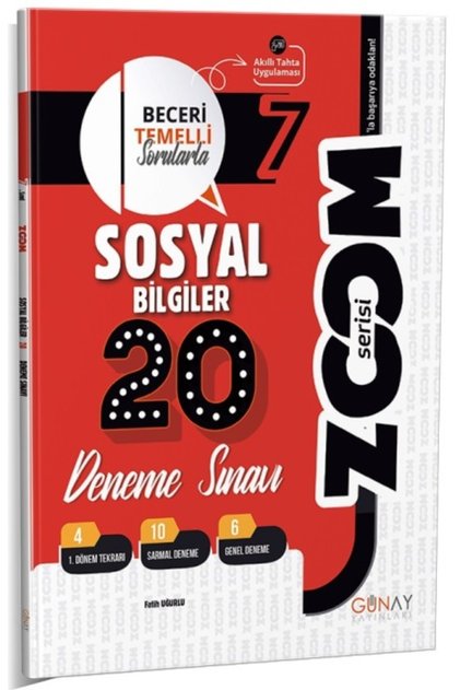 ⑳あ　美品　貴重❣️ 桜蔭クラス そっくりテスト問題集 6冊セット Günay Yayınları 7. Sınıf Zoom Serisi Sosyal Bilgiler 20'li Deneme