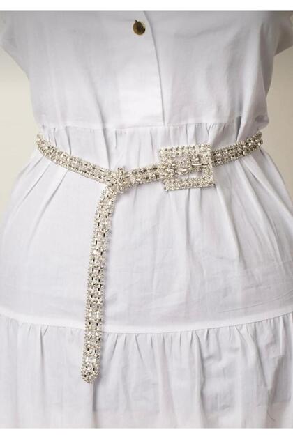 Women's Belt with Stones Trouser Belt Dress Belt Shirt Belt Coat Belt