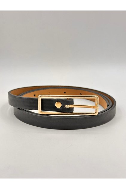 Rectangular Buckle Thin Women Belt Trouser Belt Dress Belt Shirt Belt Coat Belt