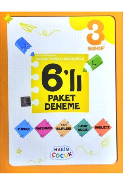 3. Sınıf Beceri Temelli Sorularla 6 Lı Paket Deneme