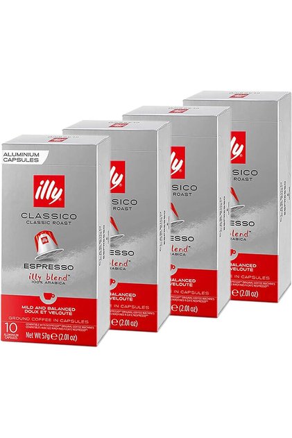 Espresso Classico Coffee, Classic Roast (40-Count single serve capsules, compatible with Nespresso)