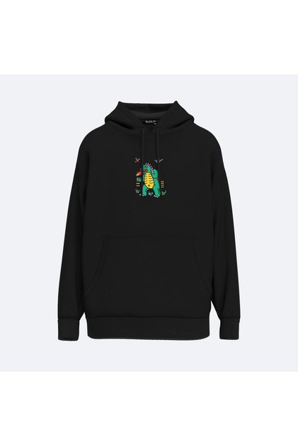Oversize Vintage Godzilla Unisex Hoodie