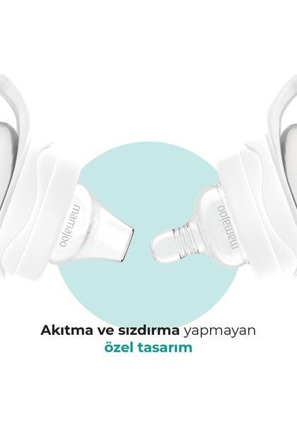 Mamajoo Kulplu Antikolik Alıştırma Biberonu 160 ml 6 Ay+ | Orta