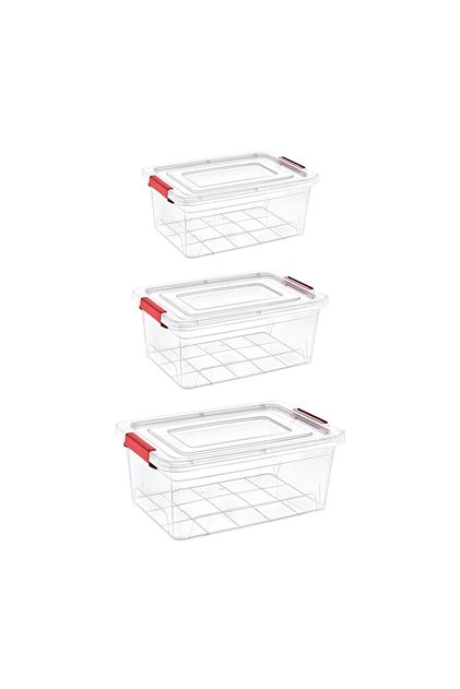Set of 3 Smart Box Storage Container 3-5-8 Lt